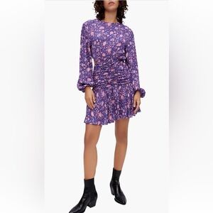 Maje Floral Purple Dress